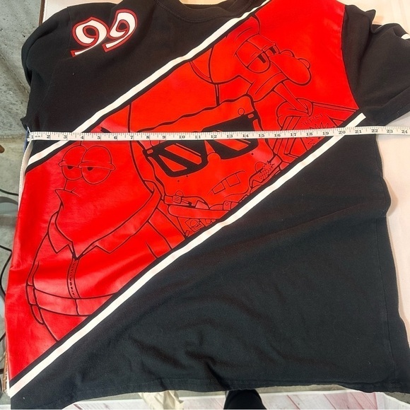 Vintage men’s shirt long sleeve t-shirt tee sponge bob crewneck cartoon - Picture 4 of 7